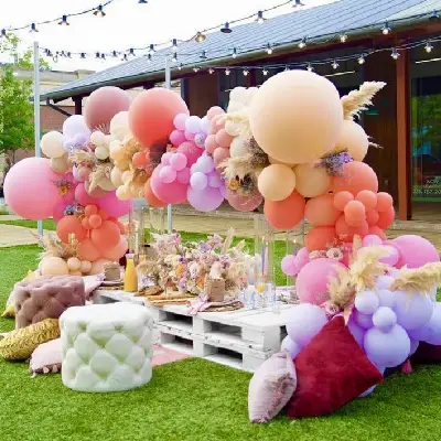 Corporate event balloon decor