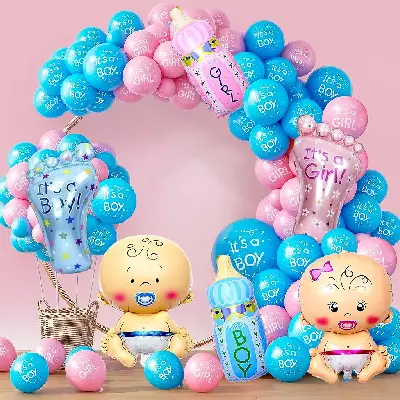 Balloon arch entrance decoration